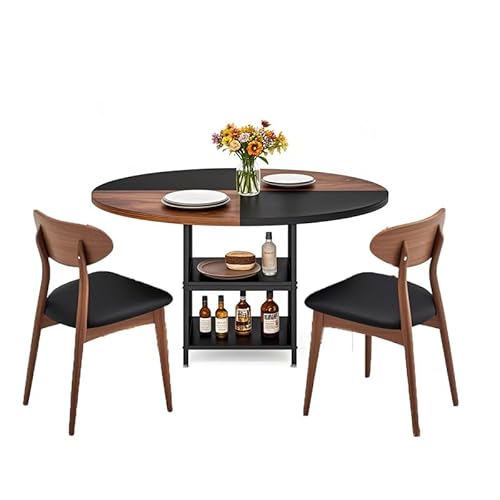 Estiliza Runder Esstisch, 120 cm, Tisch mit Aufbewahrung, für 4 Personen, einzigartiges Design, Wohnzimmer & Küche Estiliza Runder Esstisch, 120 cm, Tisch mit Aufbewahrung, für 4 Personen, einzigartiges Design, Wohnzimmer & Küche von Estiliza