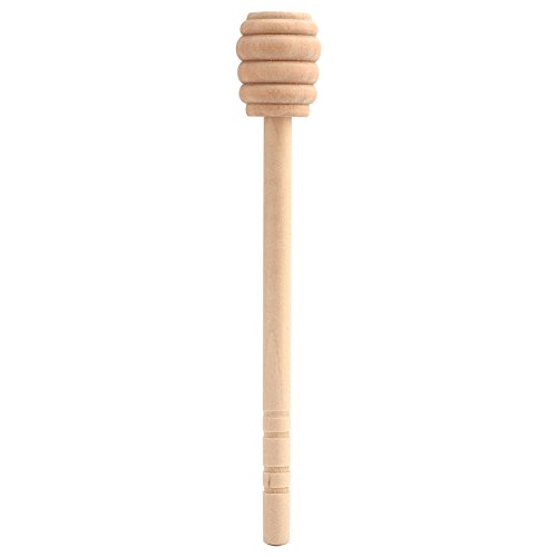 50 Stück Honiglöffel Set, Honiglöffel, Mini-Honigstäbchen aus Holz, praktisch zum Dosieren der Menge an Honig in Kaffee oder Tee (15 cm) von Estink