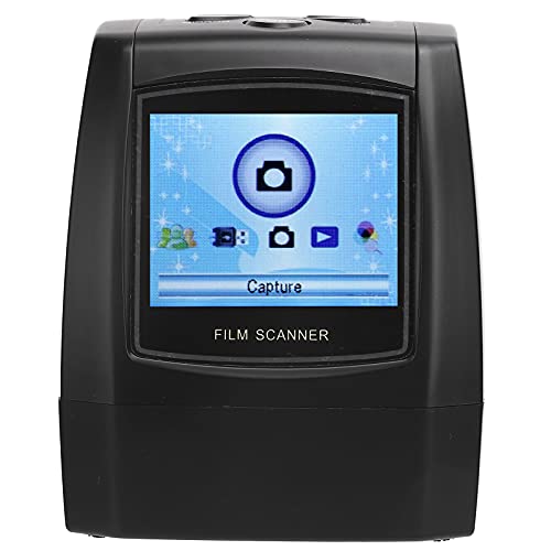 Digitaler Filmscanner, Diascanner 135/35 Mm USB 2.0 Ec718 mit 2,4-Zoll-Ultraklar-Farb-LCD-Bildschirm, Einstellbare Helligkeit, Farbe, für Windows XP/Vista(eu) von Estink