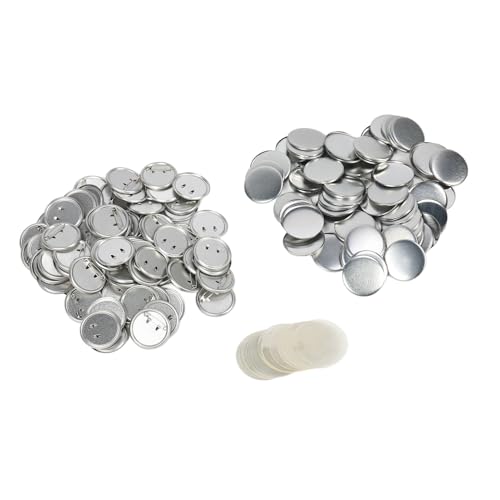 Estink 100 Sets Leer -Button -Abzeichen Teile für das Handwerk von Vorräten, Perfektes für Freunde und Familie (44 mm) von Estink