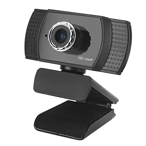 Estink 1080P Hochauflösende Webcam, Computerkamera mit Eingebautem Mikrofon, Omnidirektionales Aufnahmemikrofon, Manueller Fokus, für Online-Unterricht, Besprechungen usw. von Estink