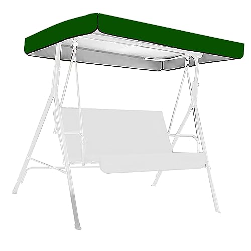 Estink 190t Silber Beschichtete Schwungstuhl Baldachin Wasserdichte Obere Deckung Einfach zu Installieren zu Dem Swing -Baldachin für Verschiedene Außenumgebungen (GREEN) von Estink