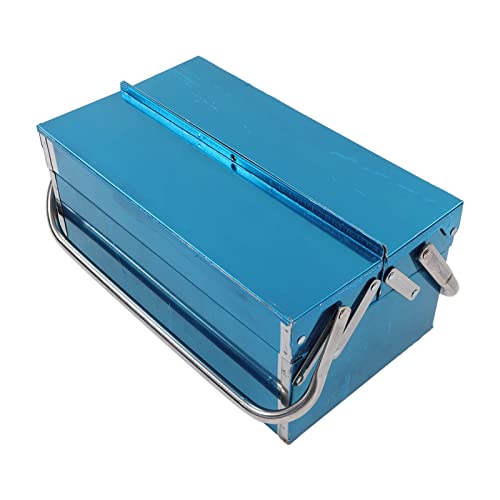 Estink 2 Layer 3 -Tablett Edelstahl -Werkzeug Aufbewahrungsbox mit Verstärktem Ausleger, für Reparaturwerkstätten/-häuser, Leicht zu Tragen und Arbeitsparnis (Typ 420) von Estink