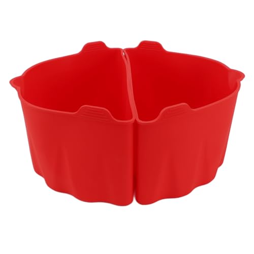 Estink 2pcs Slow Cooker Divider Liner - Einfach zu Reinigendem Silikon -Kochtopf Teiler für 6-7qt Slow Pot Stew, Fritteuse, Mikrowelle (Rot) von Estink