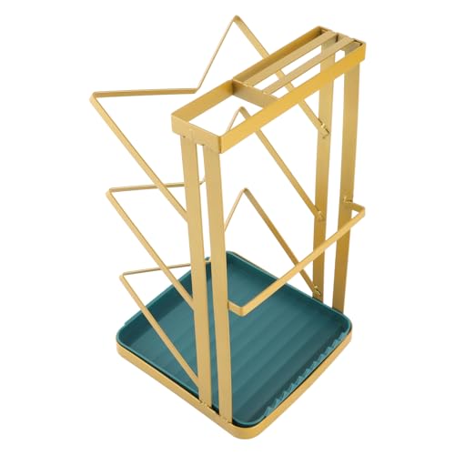 Estink 3 Tier -Pot -Deckelhalter mit Abnehmbarem Abflussschale für Saubere und Ordentliche Küchenarbeitsplatte (Golden) von Estink