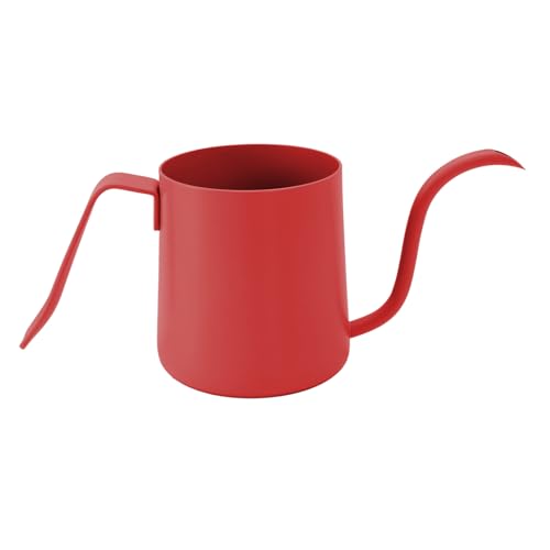 Estink 304 Edelstahl Gießen Sie über Kaffeekessel Genaue Wasserkontrolle Tragbarer Brauer für Heimbüroreisen (Rot) von Estink