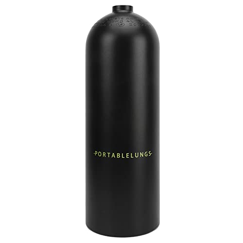 Estink 4L Tragbares Tank -Tank -Kit mit Verlängerungsrohr 360 Grad Rotierendes Gelenk für Unterwasser Tauch Atemtraining (Black) von Estink