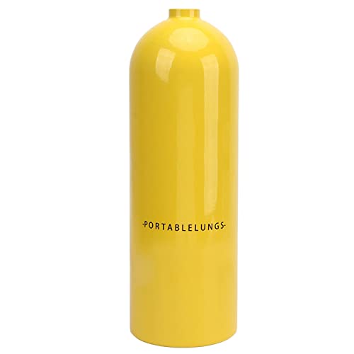 Estink 4L Tragbares Tank -Tank -Kit mit Verlängerungsrohr 360 Grad Rotierendes Gelenk für Unterwasser Tauch Atemtraining (Yellow) von Estink