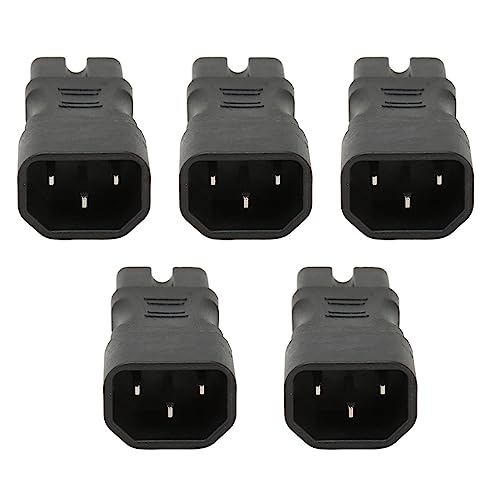 Estink 5PCS IEC320 C14 auf C15 Adapter, 250V 2,5A 10A IEC C14 auf C15 Netzteil PDU Steckdose für Computer TV Drucker von Estink
