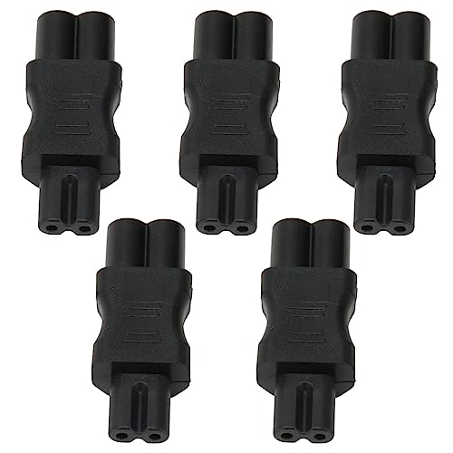 Estink 5PCS IEC320 C6 auf C7 Adapter, 250V 2,5A 10A IEC C6 auf C7 Netzteil PDU Steckdose für Computer PDU Gehäuse UPS Drucker Reiskocher von Estink