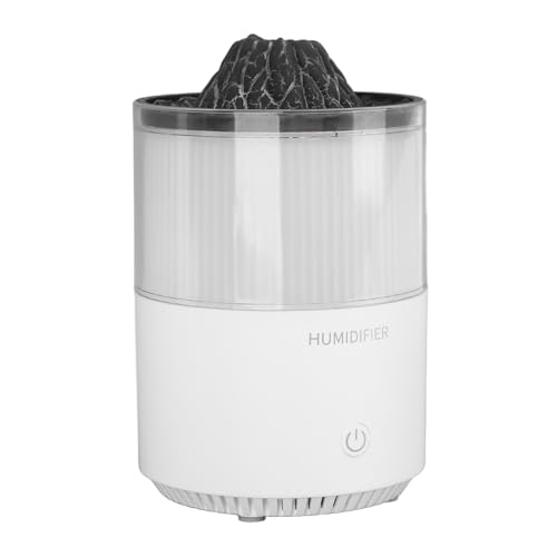 Estink Ätherische Öldiffusor -Luftbefeuchter Vulkanoform mit Farbenfrohen Leichten Lärmbetrieb für Schlafzimmer -Büro, Aromatherapie Nebel Luftbefeuchter (WHITE) von Estink