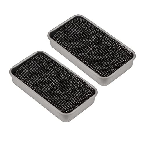 Estink Alkoholofen Winddicht Tragbarer Campingofen für Picknick -Wandern, Langlebiger Edelstahl -Mini Überlebensofen für Grill Im Freien, 2pcs (SILVER) von Estink