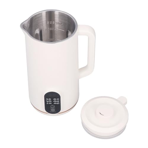 Estink Arbeitsplatte Mixer Machine Multi Funktionale Automatische Automatische Kochen und Filtermixer für Heimküche Nutzung Haushalt Edelstahl Sojamilchmixer (Weißer EU -Stecker 220 V) von Estink