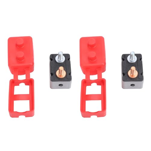 Estink Automatische Reset Circuit Breaker Verbesserte Sicherheit für die Autoschiffyacht, Hitzebeständige, DC12V-24V für Automobile, 1 Paar (30A) von Estink