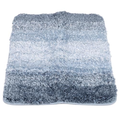 Estink Badezimmer Teppiche Gradientenfarbe Anti -Schlupf -Polyester Faserbadmatte mit Starker Wasserabsorption für den Heimeingang (41 * 61 cm) von Estink