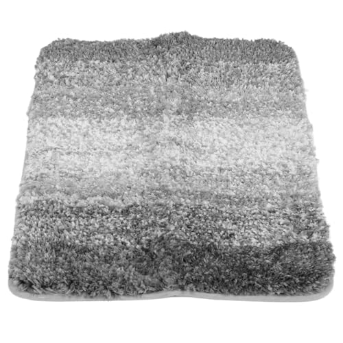 Estink Badezimmer Teppiche Gradientenfarbe Anti -Schlupf -Polyester Faserbadmatte mit Starker Wasserabsorption für den Heimeingang (41 * 61 cm) von Estink