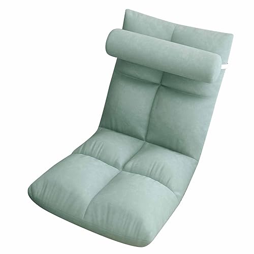 Estink Bodenstuhl mit Verstellbarer Rückenlehne Weiches Klappsofa für Erwachsene Legen Flachen Liegespielstuhl für Wohnzimmer, Spielzimmer oder Andere Innennutzung (Pfauenblau) von Estink