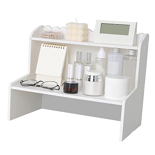 Estink Desktop Mini -Bücherregal Schönes Holz Displayregal für Schreibtischstaubdichtung Rack (L) von Estink