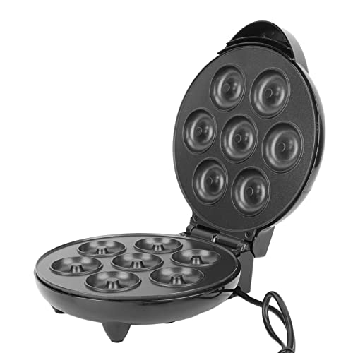 Estink Donut Maker Mini Electric Machine Doppelseitige Heizung Leicht zu Reinigen für Ideal Zum Teilen (BLACK) von Estink