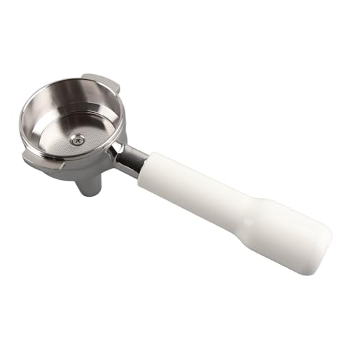 Estink Edelstahl 58 -mm -Kaffee Portafilter für eine Verbesserte Extraktion, Abnehmbares Design Zur Einfachen Reinigung, Kompatibel mit Aibao, Gomilei, Feiner Netzbildschirm (WHITE) von Estink