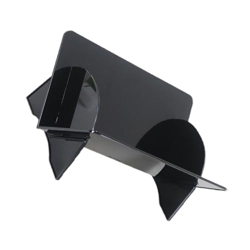 Estink Einfacher Desktop -Buchhandel mit Großer Kapazität Kunststoff Geneigter Speicher des Buches für Bürozustände für EIN Ordentliches und Organisiertes Desktop Geeignet (Black) von Estink