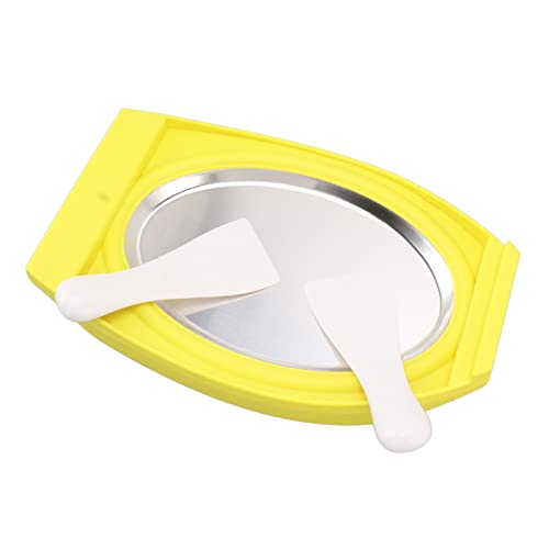 Estink Eisrollenplatte Langlebiger Aluminium ABS Fun DIY Ice Cream Rollplatte für (YELLOW) von Estink