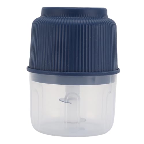 Estink Elektrischer Knoblauchhubschrauber Compact Efficient 2 Blades Mühle für Zuhause und Außenvertreter Verwenden Tragbare Gemüsehacker für Knoblauchginger Chili Bauchmuskeln (BLUE) von Estink