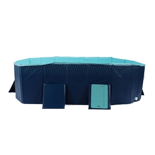 Estink Faltbar Verdickte Verschleiß Resistenter Schwimmbad für Im Freien, Tragbare Nicht Aufblasbare Spielpool für Familien Im Freien, PVC -Material (1,85 m/6.1ft) von Estink