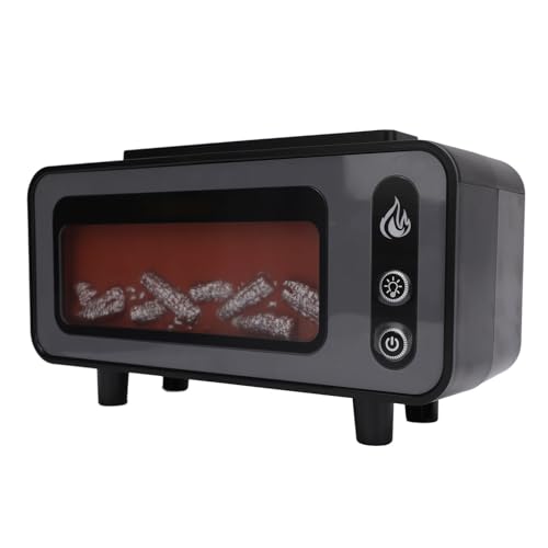 Estink Flamme ätherisches Öl Diffusor USB -Luftbefeuchter 200 Ml Lindert Sofort Müdigkeit für Schlafzimmer -Büro Kamin Diffusor (BLACK) von Estink