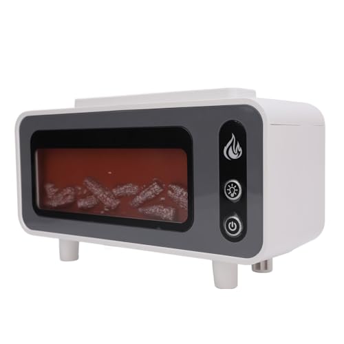 Estink Flamme ätherisches Öl Diffusor USB -Luftbefeuchter 200 Ml Lindert Sofort Müdigkeit für Schlafzimmer -Büro Kamin Diffusor (WHITE) von Estink