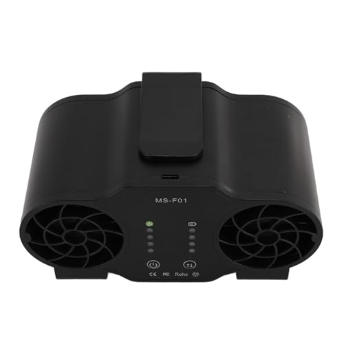 Estink Forward Reverse Hanging Taillenlüfter mit Besonders Leistungsstarker Luftstrom USB Wiederaufladbarer Taillenclip -Fan für Outdoor -Events für Musikfestivals und Camping aus ABS und Metal von Estink