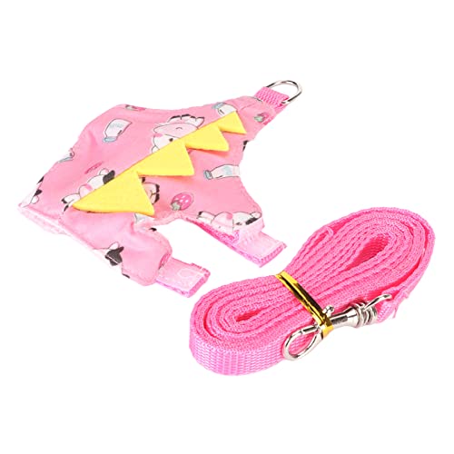 Estink Frettchenkabelbaum Leine Weich Verstellbare Weste für Kleine Tiere mit D -Ring Niedlichen Meerschweinchen Funktionieren für Outdoor -Aktivitäten Pet Ratten Polyester Nylon Gurtband (Kleine Kuh) von Estink