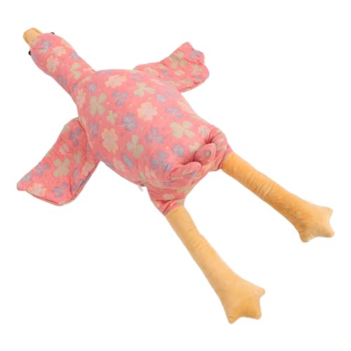 Estink Gänsegestopfte Tierspielzeugkissen Jacquard Stoff Süßes Cartoon Design, Geeignet für Sofa, Lounge Stuhl und Teppichplatzierung (PINK) von Estink