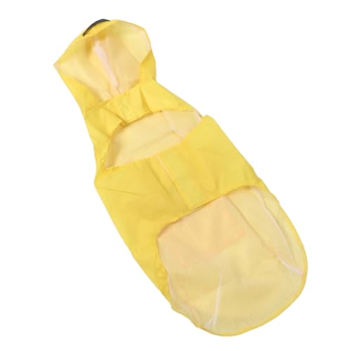 Estink Gelbe Reflektierende wasserdichte Winddichte Hunde Regenmantel mit Kapuze von Haustier Regen für Große Hunde (3XL) von Estink
