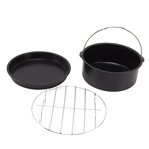 Estink Gesunder Sicheres Edelstahl Backkuchen -Fass -Pizza Pfanne Grill Einfach zu Verwenden Zum Spaß Kochen Passt die Meisten 3 Liter Fritteuchsen und Größeres Universal Frittierzubehör Set (8 Zoll) Estink Gesunder Sicheres Edelstahl Backkuchen -Fass -Pizza Pfanne Grill Einfach zu Verwenden Zum Spaß Kochen Passt die Meisten 3 Liter Fritteuchsen und Größeres Universal Frittierzubehör Set (8 Zoll) von Estink
