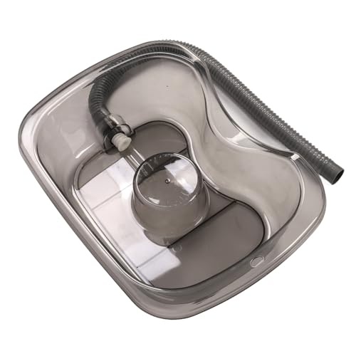 Estink Haarwaschbecken Robus Wiederverwendbares Mehrzweck -Shampoo Bowl -Becken für Postpartale Mütter, Hochfestes Haustiermaterial (Transparentes Grau) von Estink