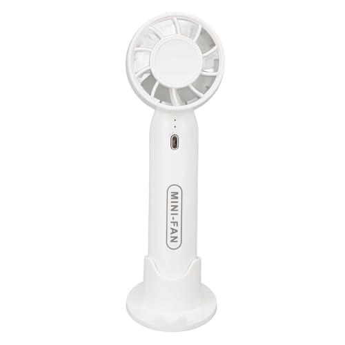 Estink Handheld Lüfter Safer Mini -Fan USB Wiederaufladbare 3 Windgeschwindigkeiten für Reiseberechnung Camping Im Freien (WHITE) von Estink