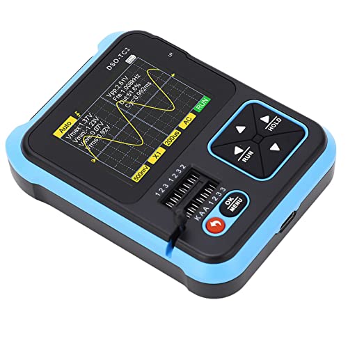 Estink Handheld Tragbarer Digitaler Oszilloskoper -Transistor -Checker Tester mit 500 KHz Bandbreite für die Wellenformtests, Transistoridentifikation und Komponentenmessung (Hohe Konfiguration) von Estink