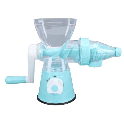 Estink Handkurbel Fruchtkreisel Arbeitssparsenergie -Spar -Handsaft für den Heimgebrauch, Leicht zu Reinigen für Outdoor, Kompakt und Tragbar [Material: PP, Größe: 35x22 cm] (BLUE) von Estink