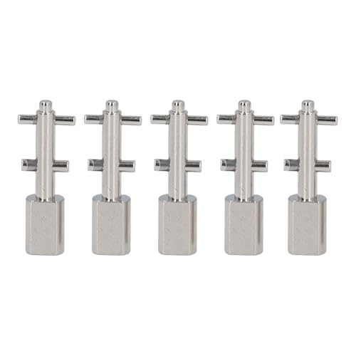 Estink Hochwertiger Edelstahlrolle Zum Rollenkapitalrekorder Toggle-Schalter für B77 B710 Studer A710 PR99 H8WD, Zuverlässige Leistung für Enthusiasten, Silber (5 Stücke) von Estink