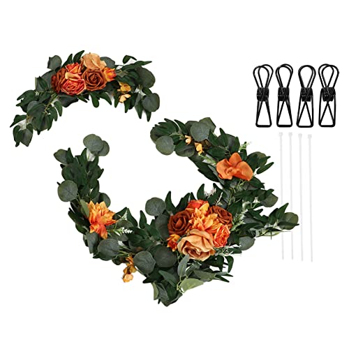 Estink Hochzeit Florale Dekorationen Lebendige Rosenform Set für Hochzeit Willkommenszeichen und Zeremoniedekoration, Geruchlose Willkommensblumendekorationen für Wohnkultur, Plastik und (18063-JS) von Estink