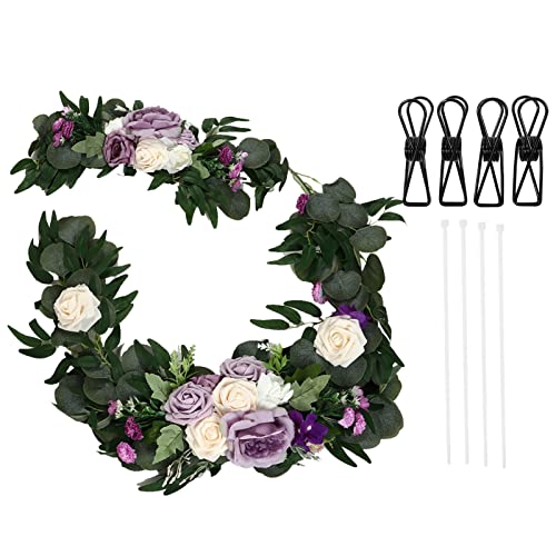 Estink Hochzeit Florale Dekorationen Lebendige Rosenform Set für Hochzeit Willkommenszeichen und Zeremoniedekoration, Geruchlose Willkommensblumendekorationen für Wohnkultur, Plastik und (18063-sz) von Estink