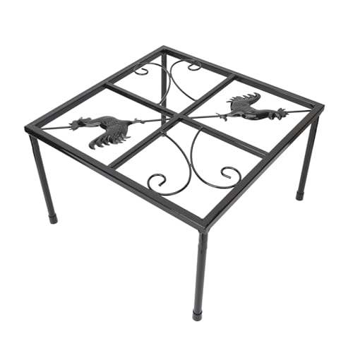 Estink Hühnerfuttermittel Metallständer Stall Basis Innen Im Freien Eisenblütenhalter Ständer, Schöne Anmutige Pflanzen Ausstellungsregal Rack (Quadrat) von Estink