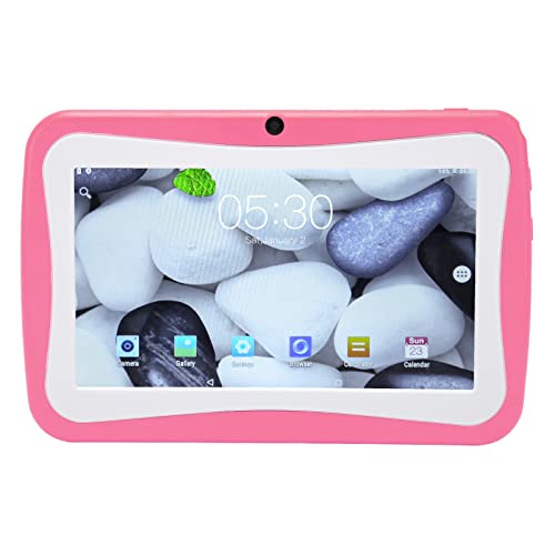 Estink Kinder Tablet, 7 Zoll HD Display Tablet, Android 8.0 BT 5.0Tablet, 4GB 32GB Quad Core Kinder Tablet mit 5500mAh Akku, WiFi Tablet für Jungen Mädchen (Rosa) von Estink