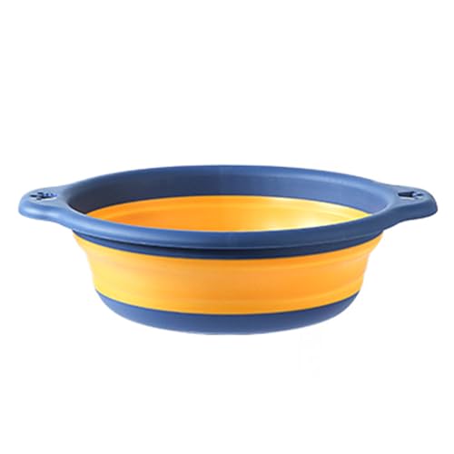 Estink Klapper Plastik -Runde Geschirr mit Hängenden Haken für Küchenträgercamping, Premium Foldable Basin Eimer Waschbadewanne Zum Waschen des Geschirrs (M) von Estink