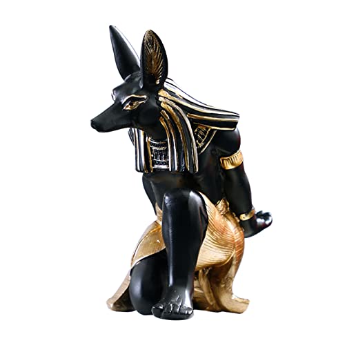 Estink Kreativer Weinregalhalter Robuster Harz Getränkeständer Display für Küchen- und Wohnzimmerdekoration (Anubis) von Estink
