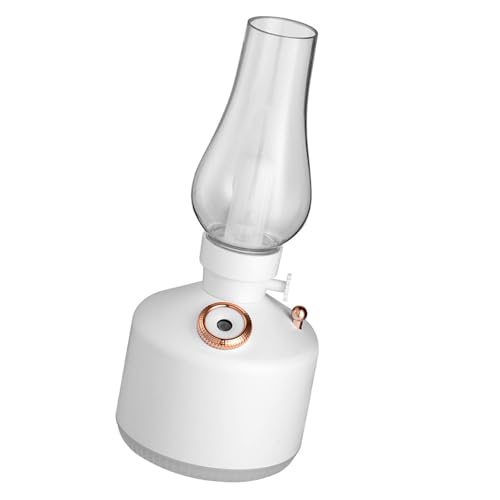 Estink Lanternbefeuchter USB Wiederaufladbare Nachtlampe Aromatherapie Licht für die Entspannende Atmosphäre (WHITE) von Estink