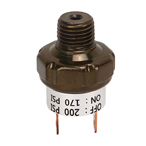 Estink Luftkompressor -Druckregelschalter Ventil Haltbarer Edelstahl für Zughörner, Luftkompressor für Universelle Autobesitzer (170-200PSI) von Estink