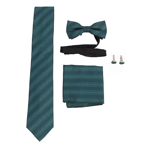 Estink Männer Krawatte Fliege Set Klassische 8 cm Breite Geschenkbox mit Manschettenschacht für Formelles Geschäftskleid (12637-wb279) von Estink