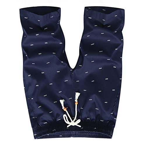 Estink Männer Strecken Shorts Dreidimensional Cut Draw String -Verschluss, Dunkelblaue Männer Baumwollshorts für Sportferien (Dunkelblau) von Estink